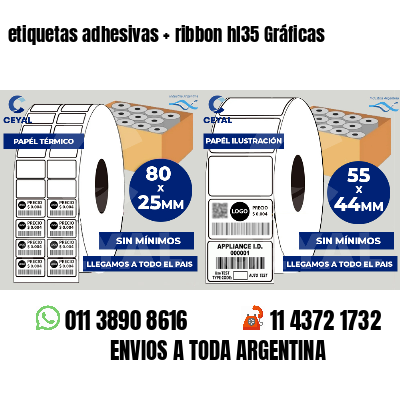 etiquetas adhesivas   ribbon hl35 Gráficas