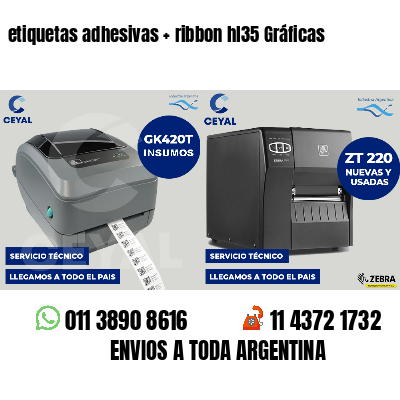 etiquetas adhesivas   ribbon hl35 Gráficas