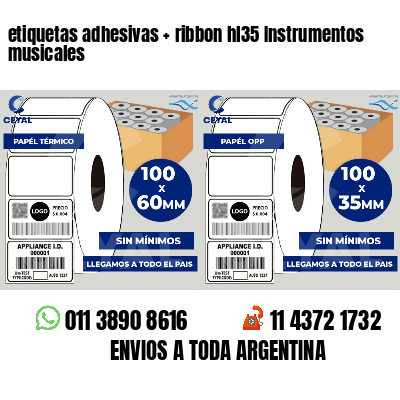 etiquetas adhesivas   ribbon hl35 Instrumentos musicales