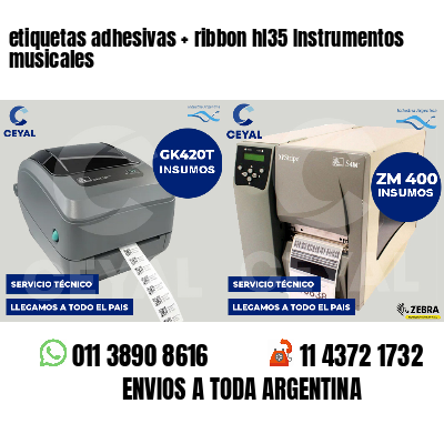 etiquetas adhesivas   ribbon hl35 Instrumentos musicales