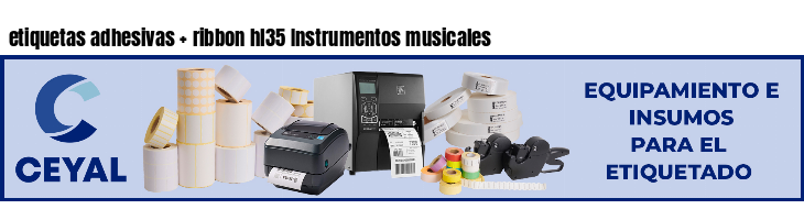 etiquetas adhesivas   ribbon hl35 Instrumentos musicales