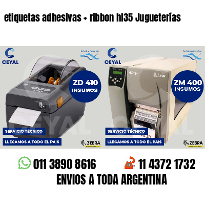 etiquetas adhesivas   ribbon hl35 Jugueterías