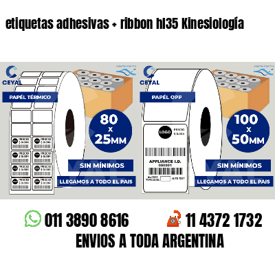 etiquetas adhesivas   ribbon hl35 Kinesiología
