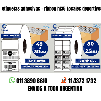 etiquetas adhesivas   ribbon hl35 Locales deportivos