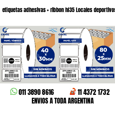 etiquetas adhesivas   ribbon hl35 Locales deportivos