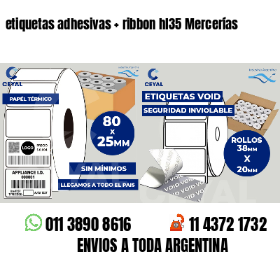 etiquetas adhesivas   ribbon hl35 Mercerías