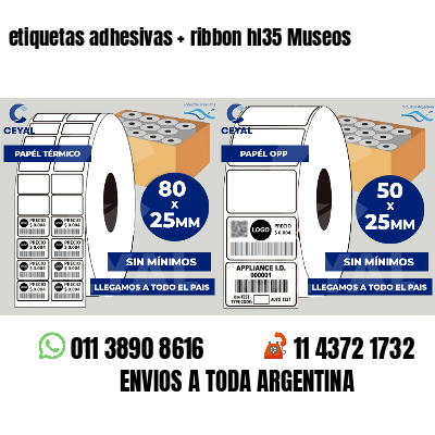 etiquetas adhesivas   ribbon hl35 Museos