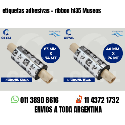 etiquetas adhesivas   ribbon hl35 Museos
