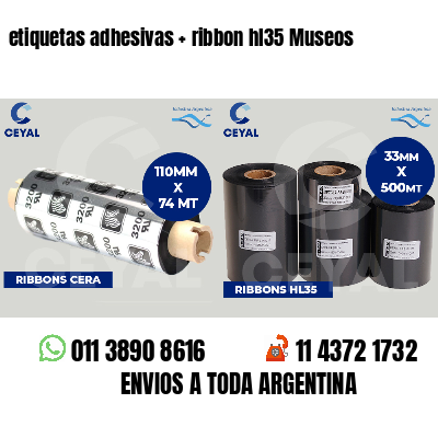 etiquetas adhesivas   ribbon hl35 Museos