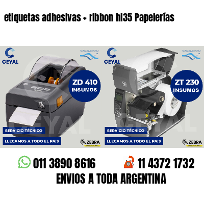 etiquetas adhesivas   ribbon hl35 Papelerías