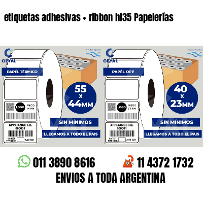 etiquetas adhesivas   ribbon hl35 Papelerías