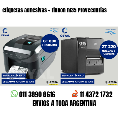 etiquetas adhesivas   ribbon hl35 Proveedurías