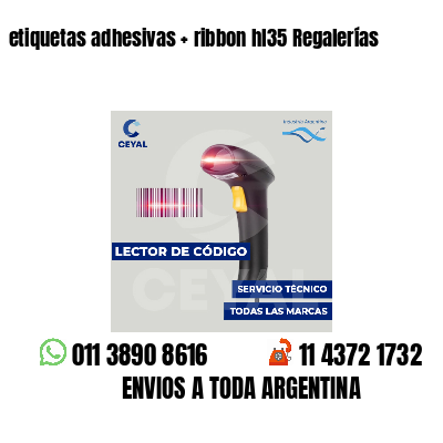 etiquetas adhesivas   ribbon hl35 Regalerías