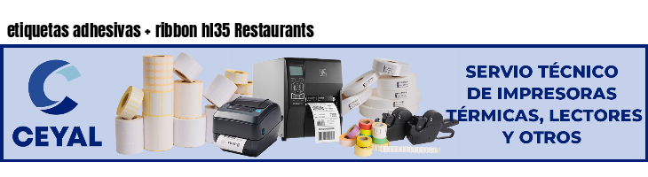 etiquetas adhesivas   ribbon hl35 Restaurants