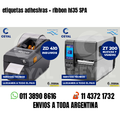 etiquetas adhesivas   ribbon hl35 SPA