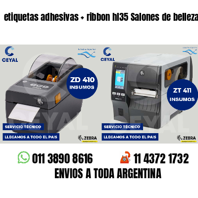 etiquetas adhesivas   ribbon hl35 Salones de belleza