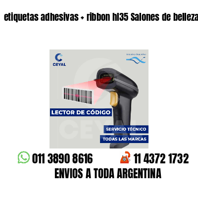 etiquetas adhesivas   ribbon hl35 Salones de belleza