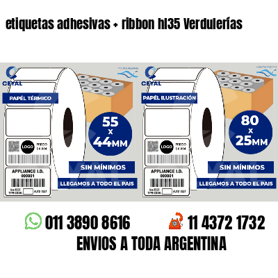 etiquetas adhesivas   ribbon hl35 Verdulerías