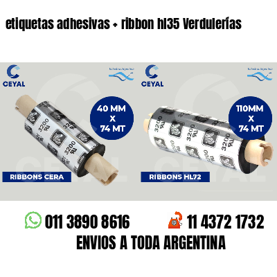 etiquetas adhesivas   ribbon hl35 Verdulerías