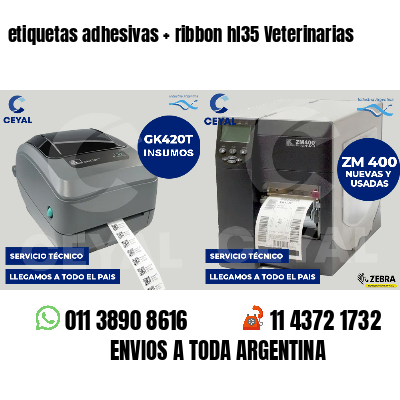 etiquetas adhesivas   ribbon hl35 Veterinarias