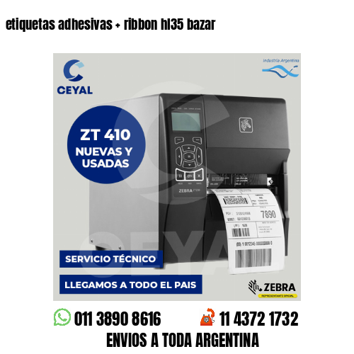 etiquetas adhesivas   ribbon hl35 bazar