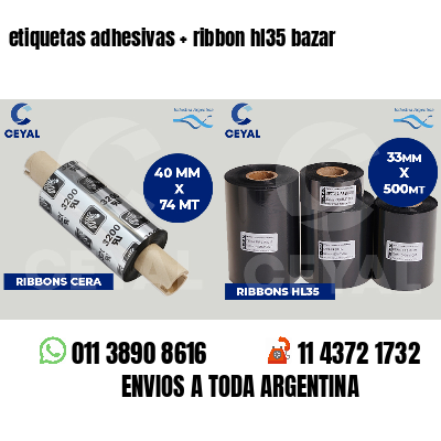 etiquetas adhesivas   ribbon hl35 bazar