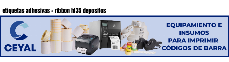etiquetas adhesivas   ribbon hl35 depositos