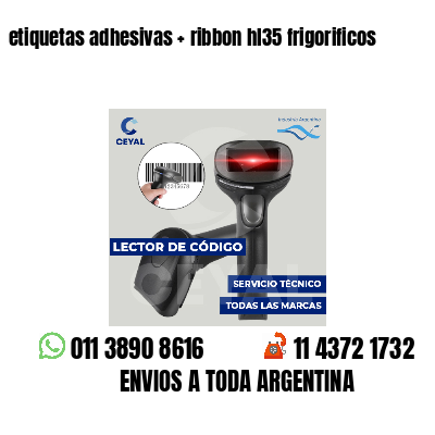 etiquetas adhesivas   ribbon hl35 frigorificos