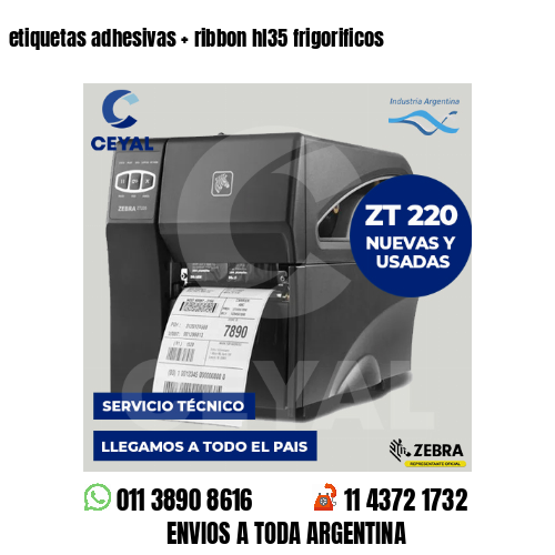 etiquetas adhesivas   ribbon hl35 frigorificos