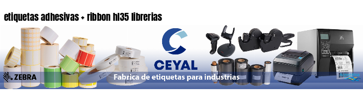 etiquetas adhesivas   ribbon hl35 librerias