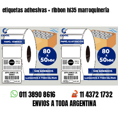 etiquetas adhesivas   ribbon hl35 marroquinería