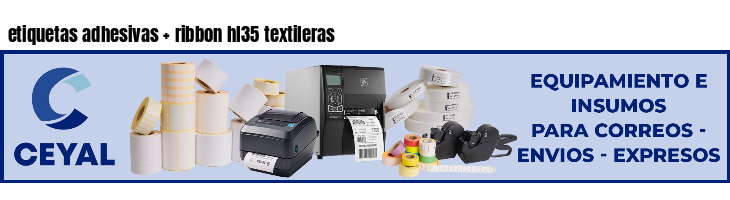 etiquetas adhesivas   ribbon hl35 textileras