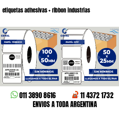 etiquetas adhesivas   ribbon industrias