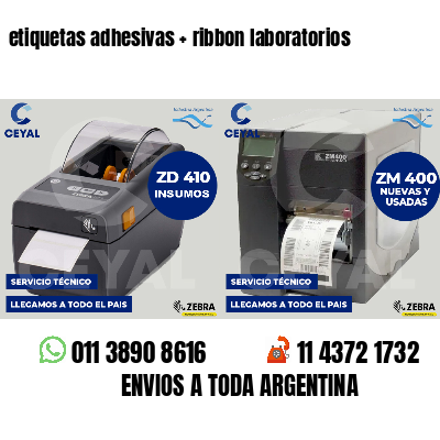 etiquetas adhesivas   ribbon laboratorios