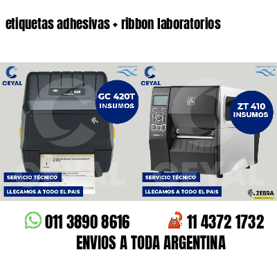 etiquetas adhesivas   ribbon laboratorios