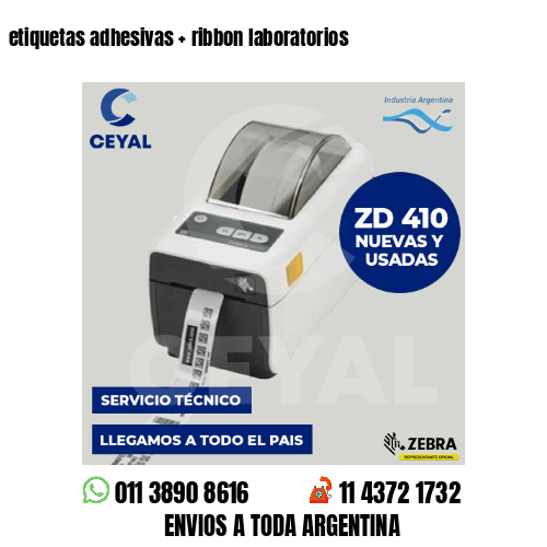 etiquetas adhesivas   ribbon laboratorios