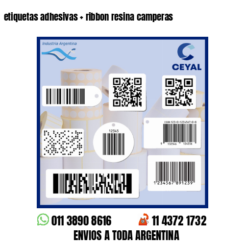 etiquetas adhesivas   ribbon resina camperas