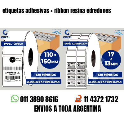 etiquetas adhesivas   ribbon resina edredones