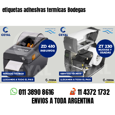 etiquetas adhesivas termicas Bodegas