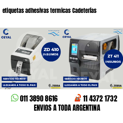 etiquetas adhesivas termicas Cadeterías