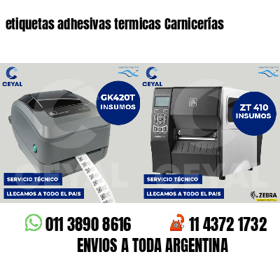 etiquetas adhesivas termicas Carnicerías