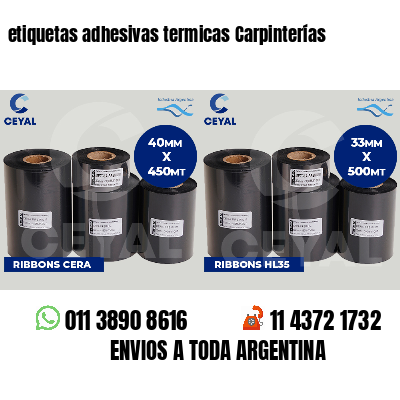 etiquetas adhesivas termicas Carpinterías