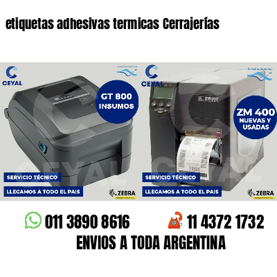 etiquetas adhesivas termicas Cerrajerías