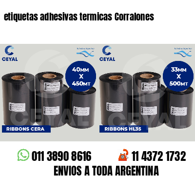 etiquetas adhesivas termicas Corralones