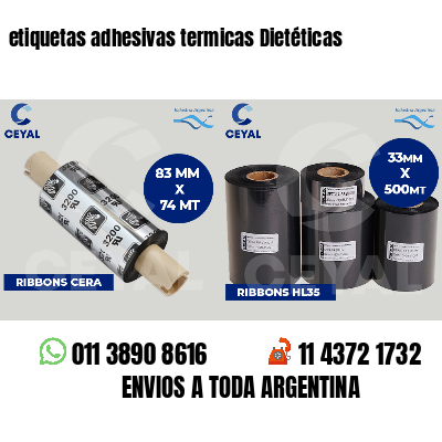 etiquetas adhesivas termicas Dietéticas