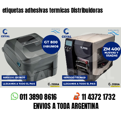 etiquetas adhesivas termicas Distribuidoras