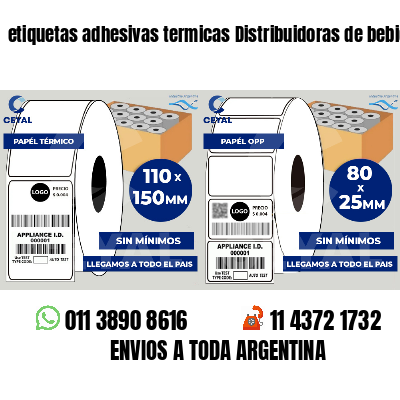 etiquetas adhesivas termicas Distribuidoras de bebidas
