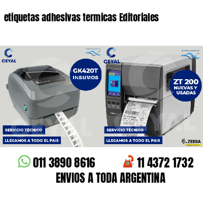 etiquetas adhesivas termicas Editoriales