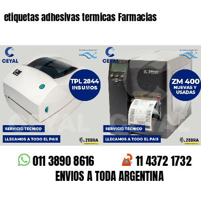 etiquetas adhesivas termicas Farmacias