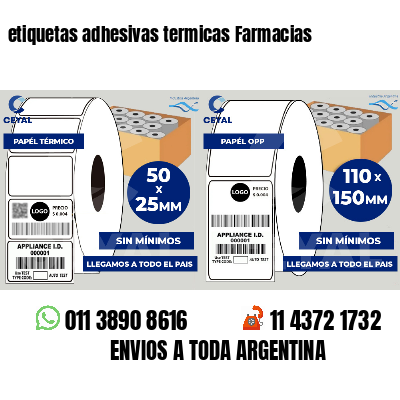 etiquetas adhesivas termicas Farmacias